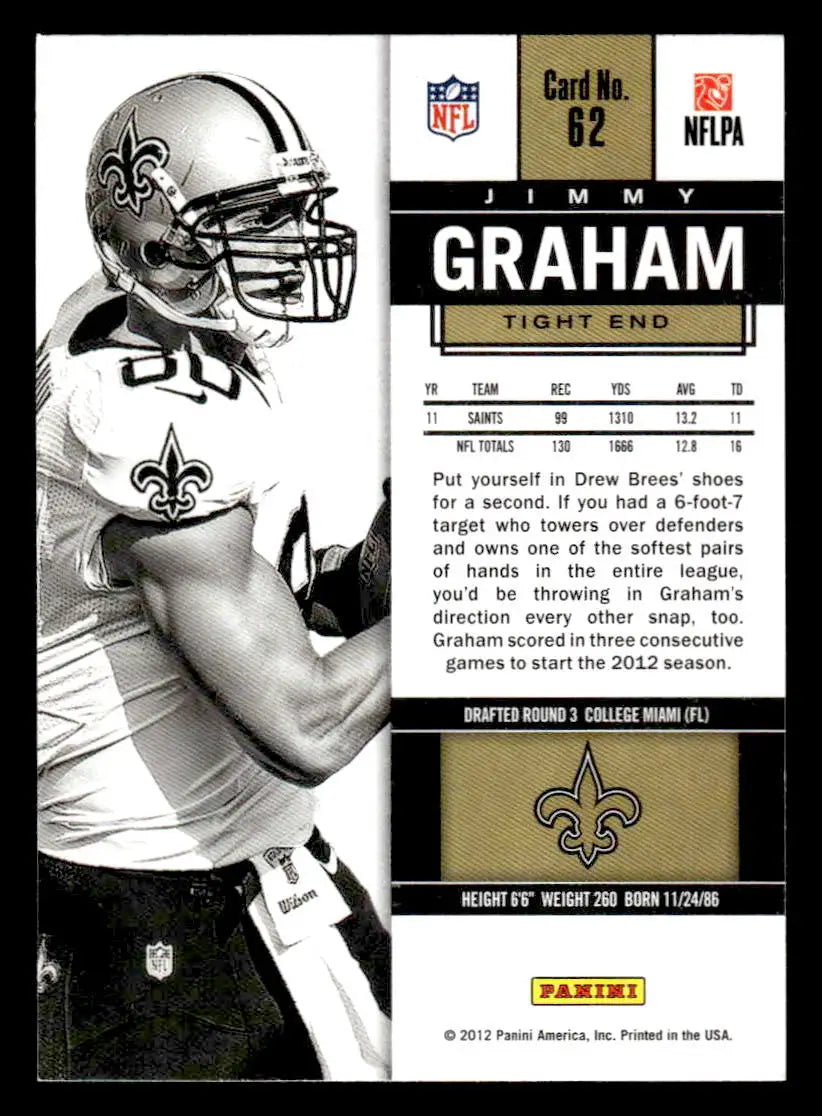 2012 Panini Contenders #62 Jimmy Graham - Football Card Single
