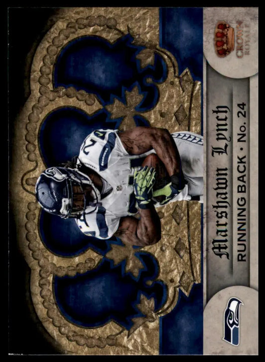 2012 Panini Crown Royale Marshawn Lynch 130 Seattle Seahawks NM - Football Card Single
