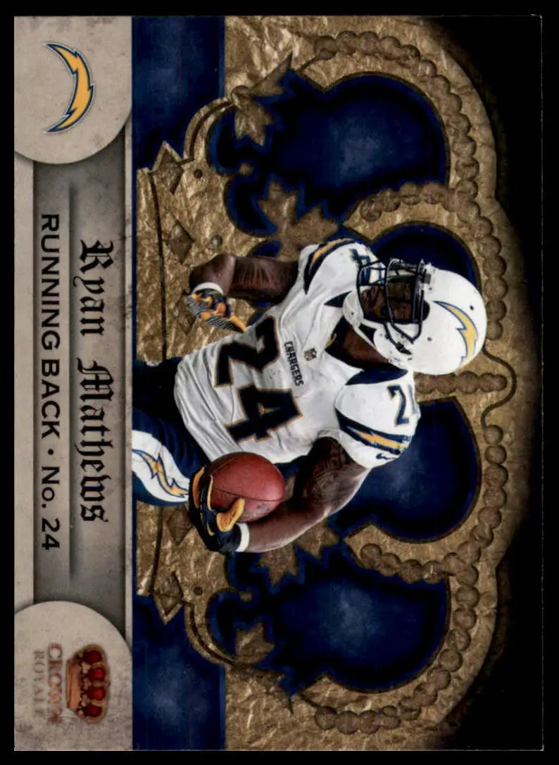 2012 Panini Crown Royale Ryan Mathews 118 San Diego Chargers NM - Football Card Single