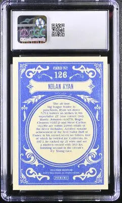 Golden Age Nolan Ryan baseball trading card from 2012 Panini Golden Age series