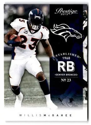 2012 Panini Prestige #57 Willis McGahee - Football Card Single