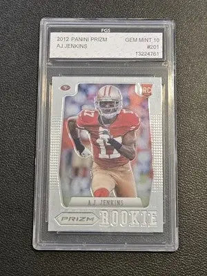 2012 Panini Prizm #201 A.J. Jenkins Graded FGS 10 - Football Card Single
