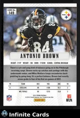 2012 Panini Prizm ANTONIO BROWN #149 Pittsburgh Steelers - Football Card Single