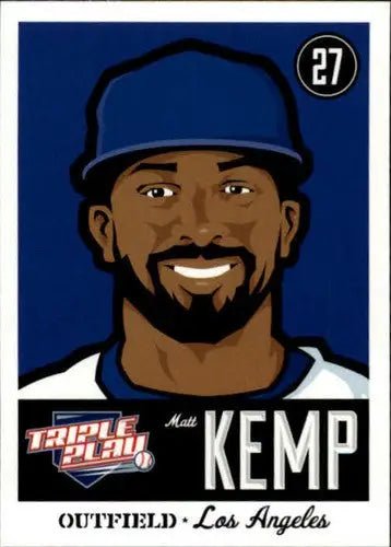 2012 Panini Triple Play #42 Matt Kemp NM-MT Dodgers - Baseball Card Single
