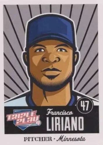 2012 Panini Triple Play #49 Francisco Liriano NMMT Twins - Baseball Card Single