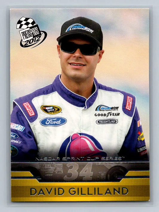 2012 Press Pass #12 David Gilliland Front Row Motorsports - Racing Card Single