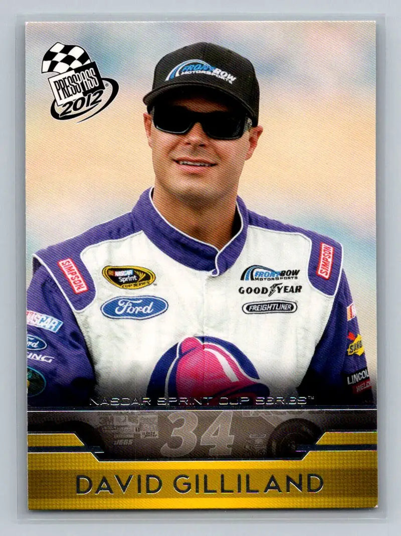 2012 Press Pass #12 David Gilliland Front Row Motorsports - Racing Card Single