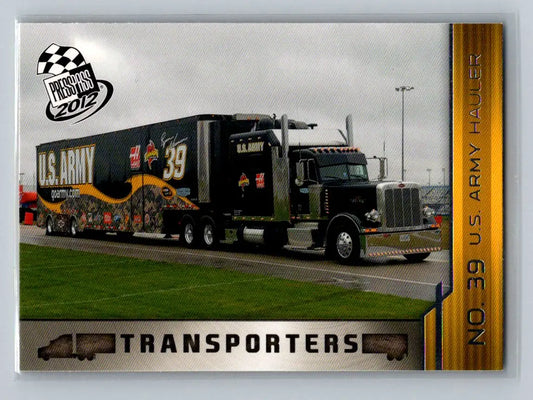 2012 Press Pass #66 No. 39 U.S. Army Hauler Stewart-Haas Racing - Racing Card Single