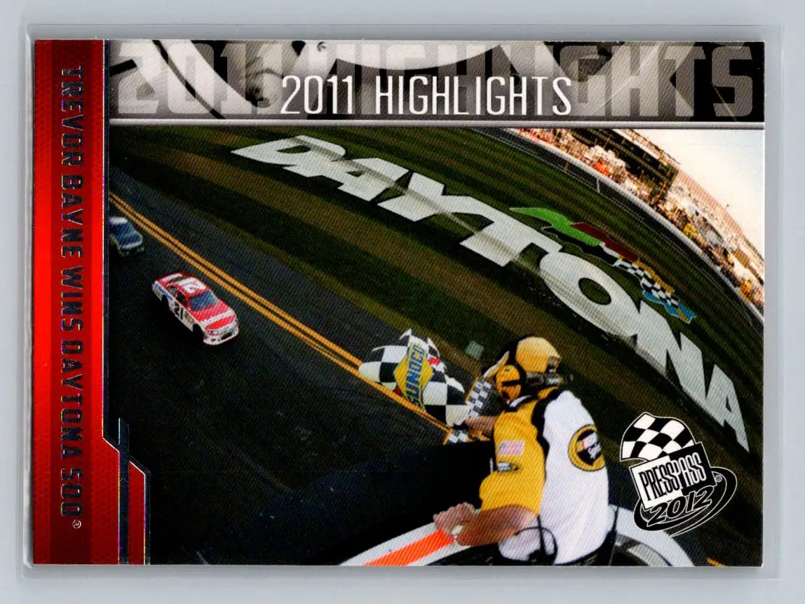 2012 Press Pass #91 Trevor Bayne Wins Daytona Wood Brothers Racing - Racing Card Single
