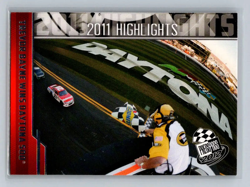 2012 Press Pass #91 Trevor Bayne Wins Daytona Wood Brothers Racing - Racing Card Single