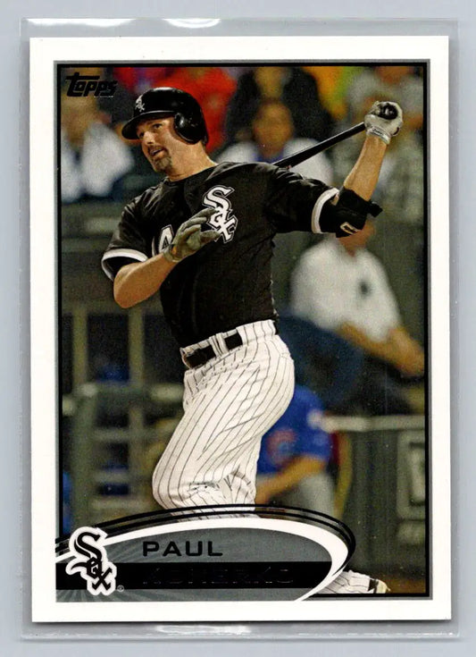 Paul Konerko 2012 Topps #105a baseball card featuring the Chicago White Sox