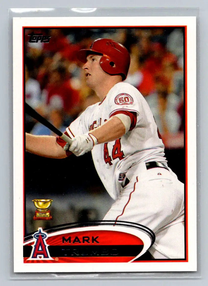 Mark Trumbo baseball card from 2012 Topps #106b featuring Los Angeles Angels player