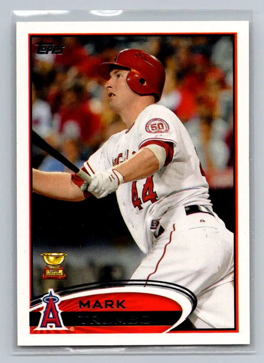 Mark Trumbo baseball card from 2012 Topps #106b featuring Los Angeles Angels player