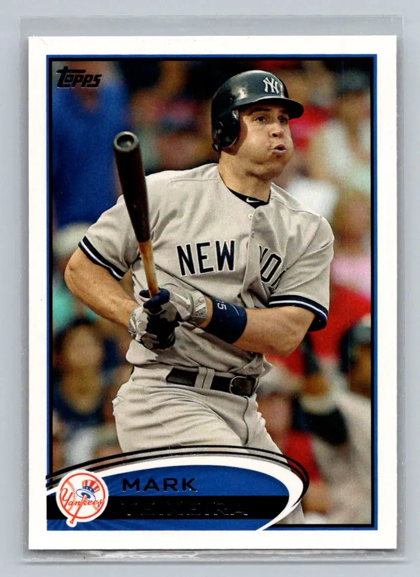 Mark Teixeira 2012 Topps #110a baseball card featuring New York Yankees star player
