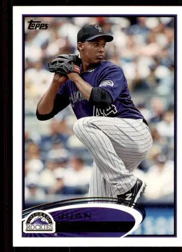 2012 Topps Juan Nicasio baseball card with original gloss NM-MT Rockies ID 72777