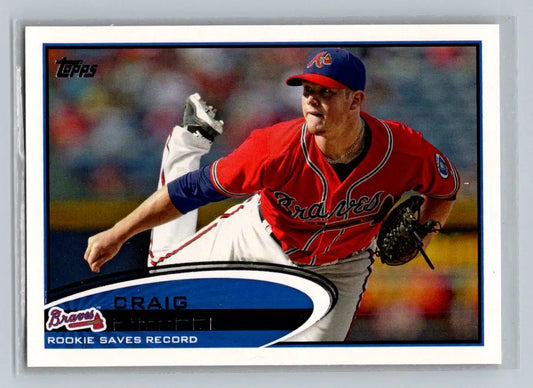 Baseball card of Craig Kimbrel from Atlanta Braves trading cards 2012 Topps #113