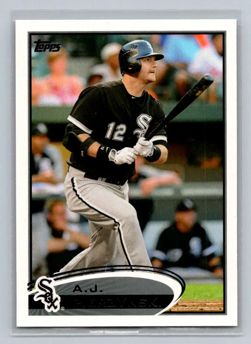 Baseball card of A.J. Pierzynski from the 2012 Topps Chicago White Sox series