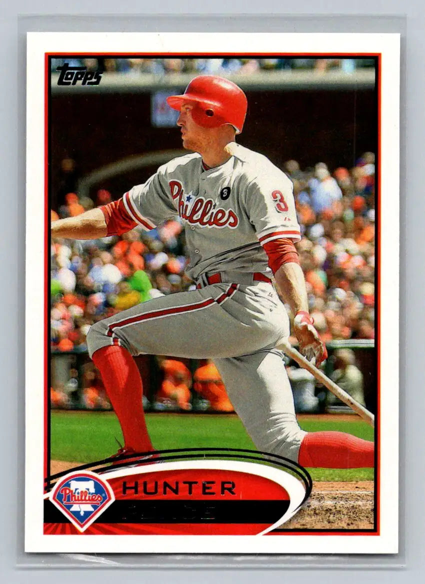 Baseball card of Hunter Pence, 2012 Topps #120b featuring the Philadelphia Phillies
