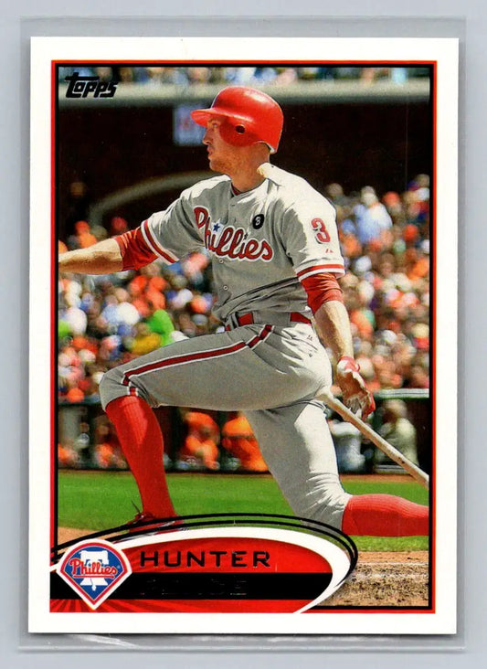 Baseball card of Hunter Pence, 2012 Topps #120b featuring the Philadelphia Phillies