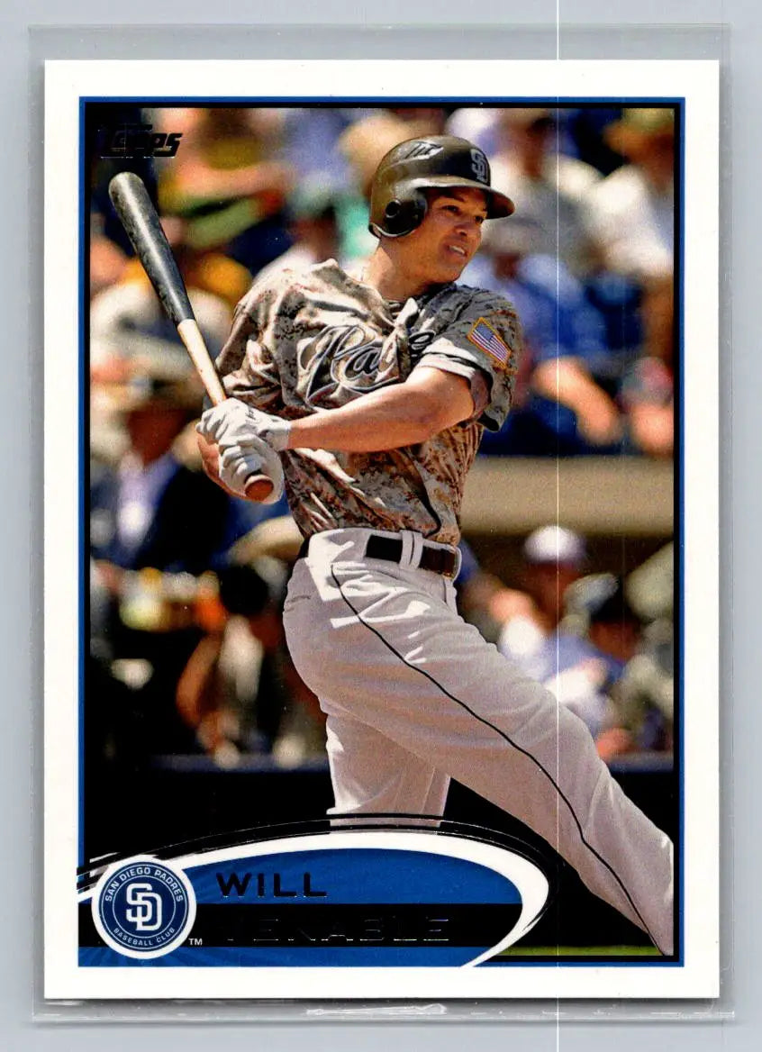 Baseball card of Will Venable from the 2012 Topps San Diego Padres collection