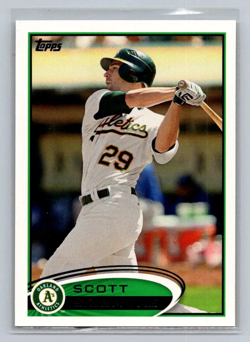 2012 Topps #139a Scott Sizemore Oakland Athletics baseball trading card for collectors