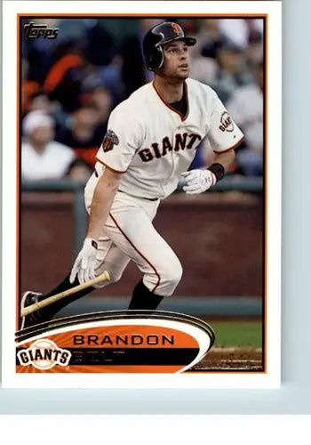 Brandon Belt baseball card with original gloss from 2012 Topps #141 NM-MT Giants
