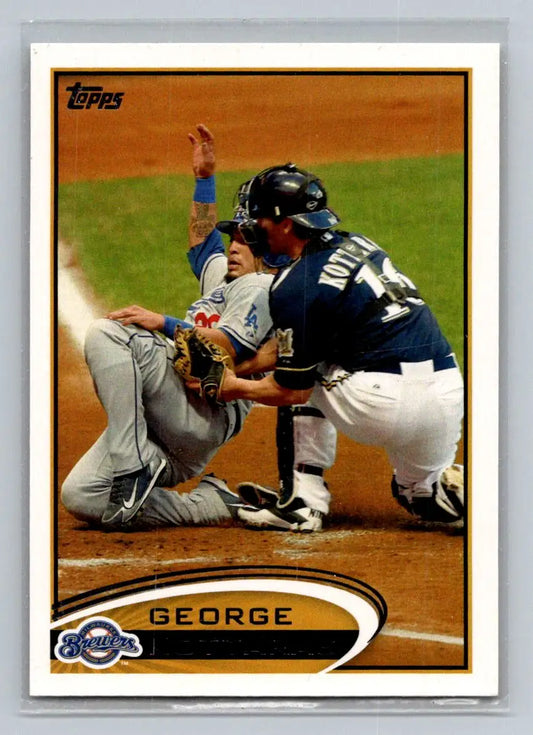 2012 Topps #143b George Kottaras Milwaukee Brewers baseball card for collectors