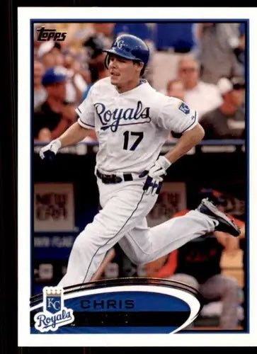 Original gloss baseball card of Chris Getz NM-MT from 2012 Topps Royals