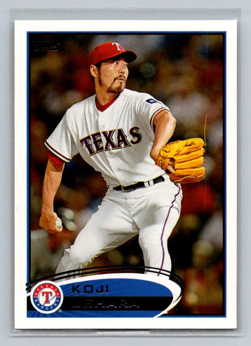 2012 Topps 171a Koji Uehara baseball card Texas Rangers collectible item