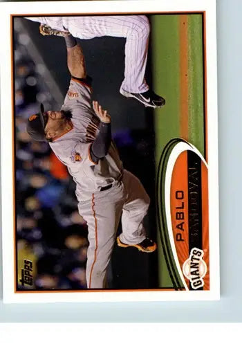 2012 Topps #185a Pablo Sandoval NM-MT Giants - Baseball Card Single
