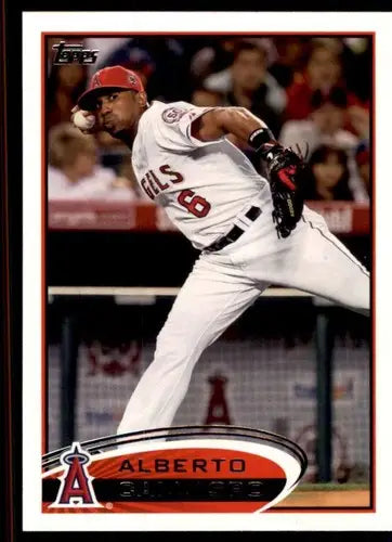 Original gloss baseball card featuring Alberto Callaspo NM-MT Angels 2012 Topps #189