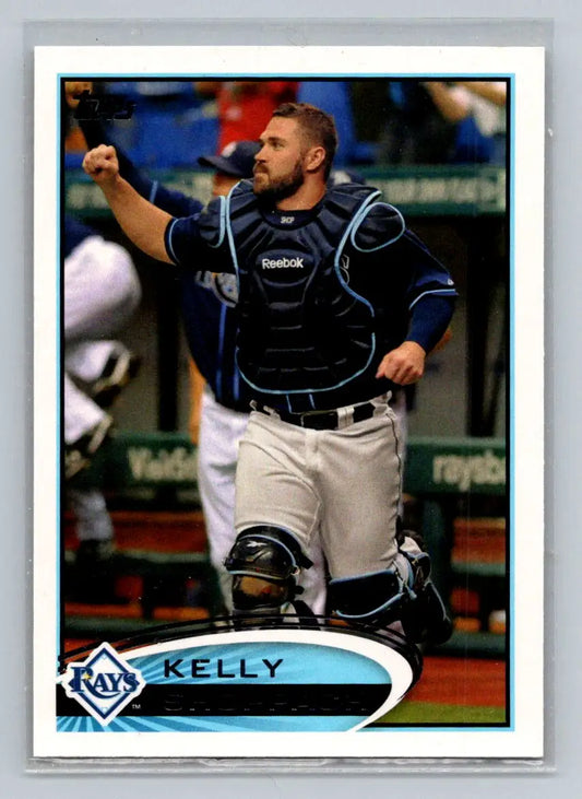 2012 Topps #193a Kelly Shoppach Tampa Bay Rays baseball card collectible image