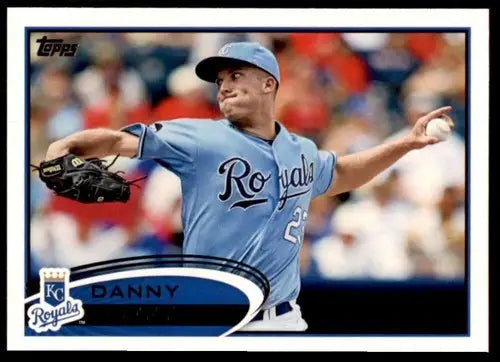 Baseball card featuring Danny Duffy from 2012 Topps #194 with original gloss NM-MT