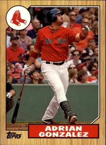Adrian Gonzalez baseball card from 2012 Topps 1987 Topps Minis with original gloss