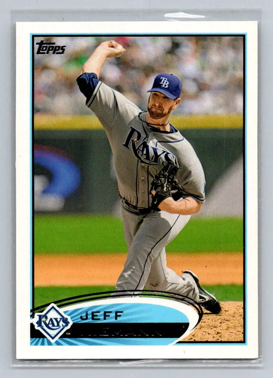 Baseball card of Jeff Niemann from 2012 Topps #203b Tampa Bay Rays edition