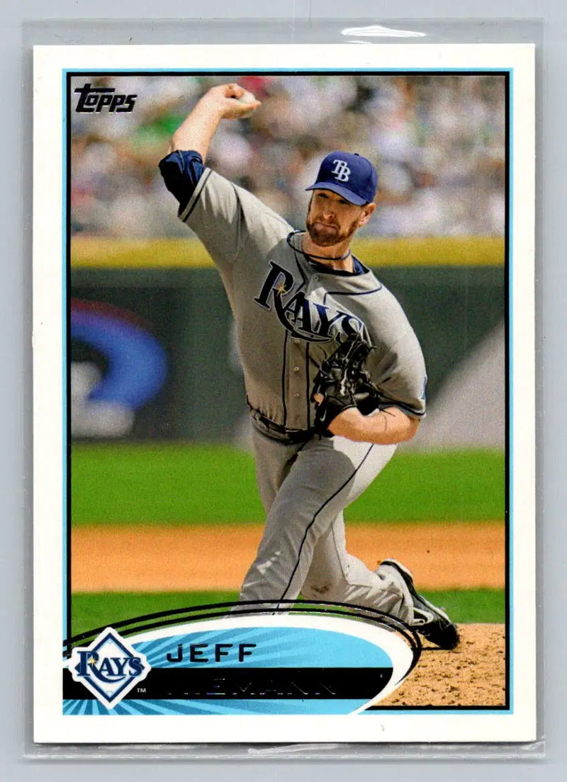 Baseball card of Jeff Niemann from 2012 Topps #203b Tampa Bay Rays edition