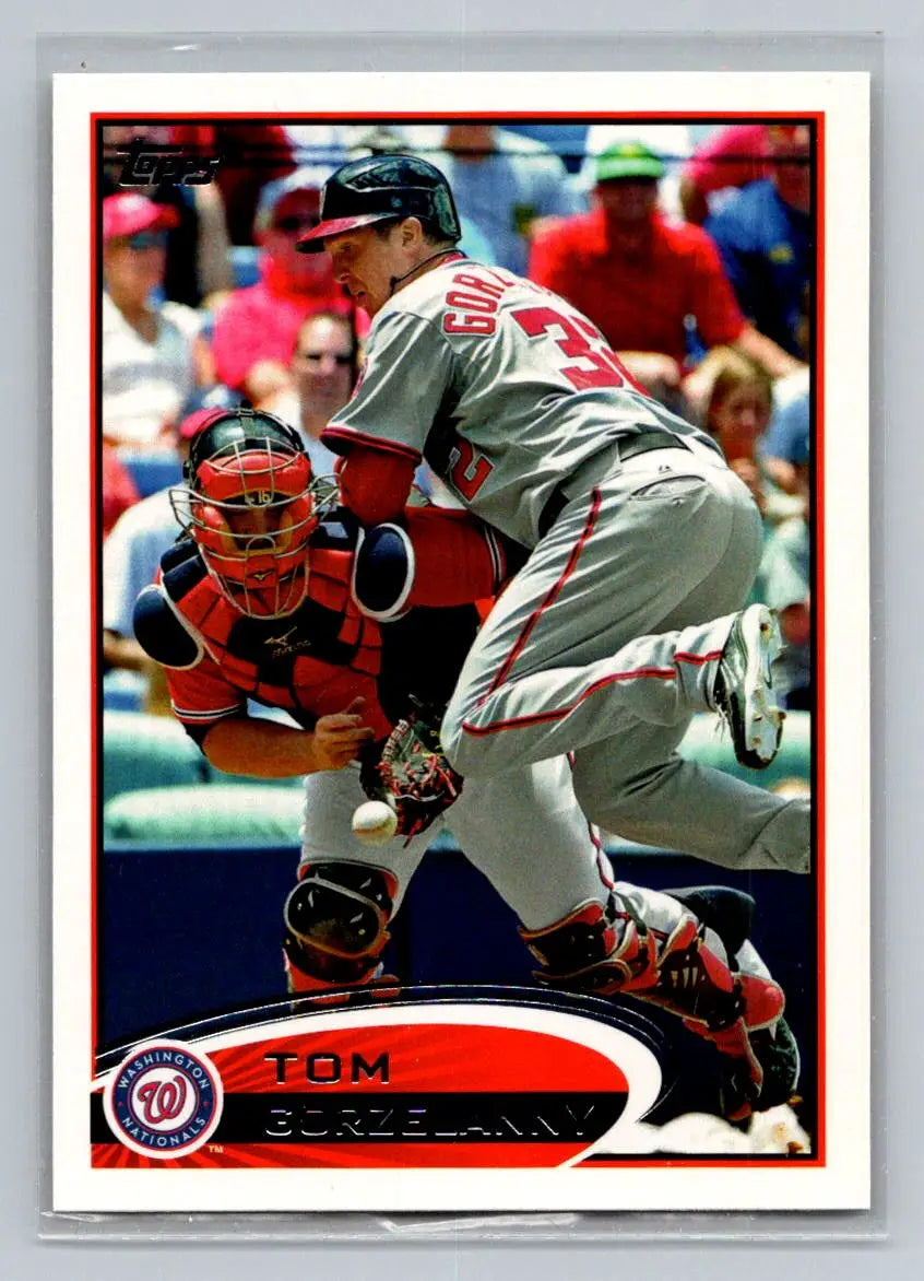2012 Topps #204b Tom Gorzelanny Washington Nationals baseball card display image