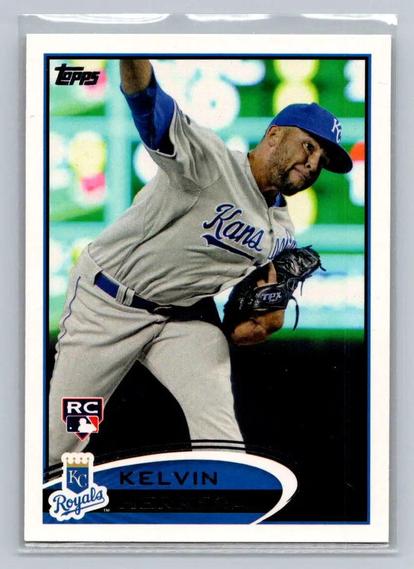 2012 Topps #211a Kelvin Herrera Kansas City Royals Rookie baseball card collectible