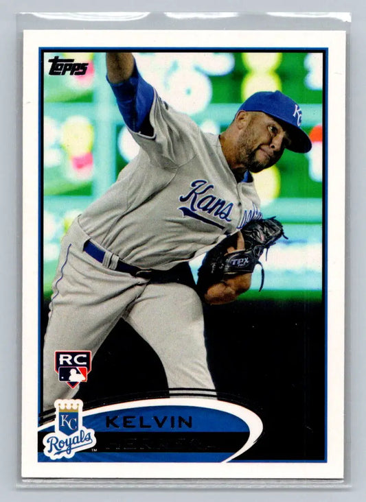 2012 Topps #211a Kelvin Herrera Kansas City Royals Rookie baseball card collectible