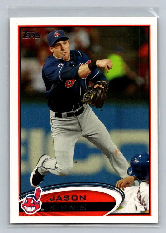 Baseball card of Jason Kipnis from the 2012 Topps #216a Cleveland Indians set