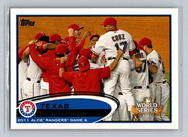 2012 Topps #217 Texas Rangers baseball card from the popular trading cards collection