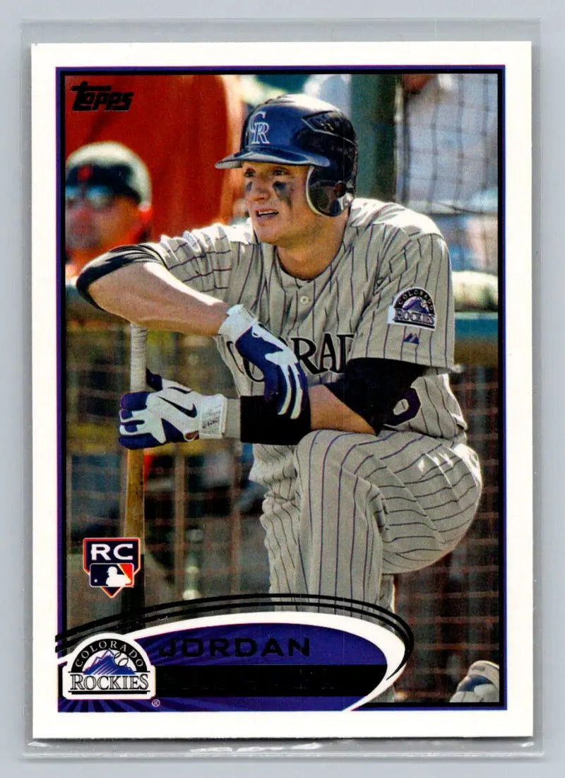 2012 Topps #219b Jordan Pacheco Colorado Rockies Rookie Baseball Card