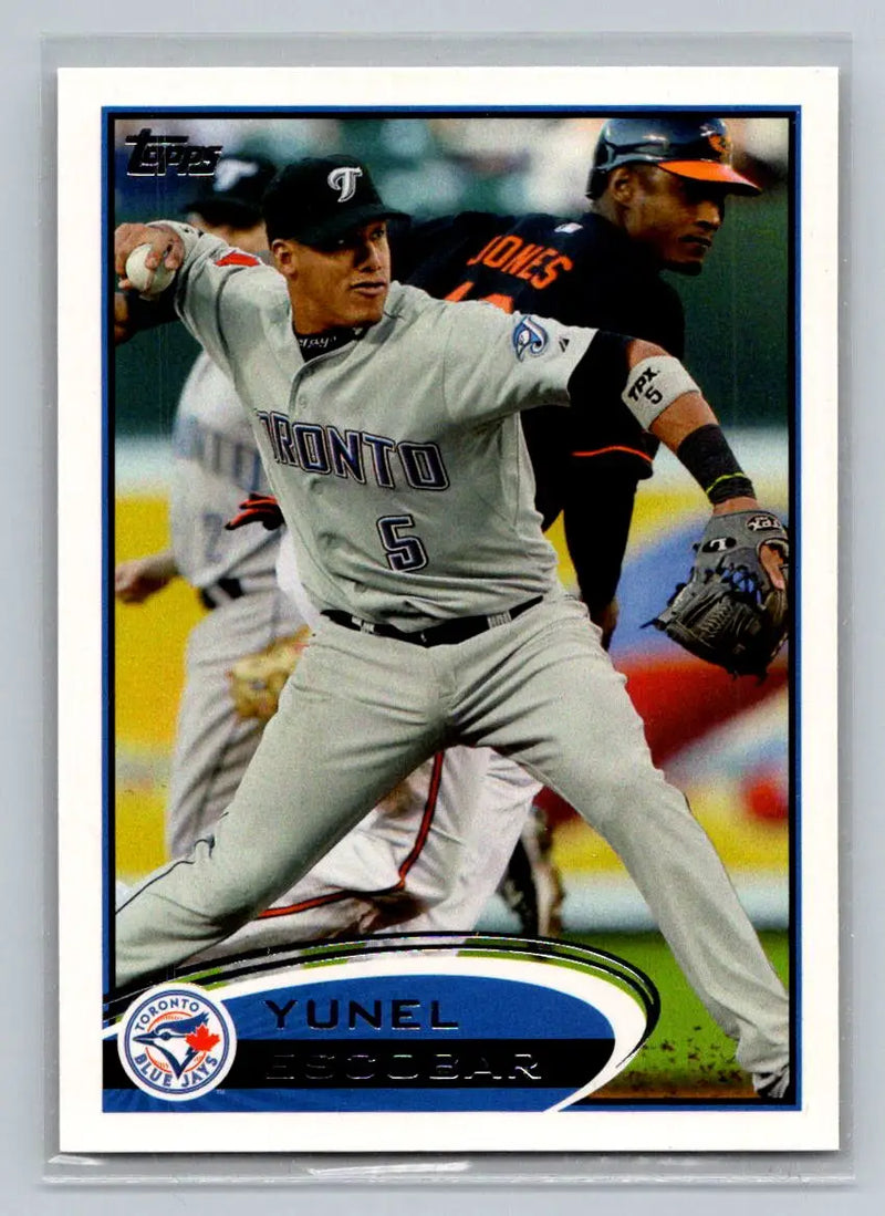 2012 Topps #229a Yunel Escobar Toronto Blue Jays baseball card for collectors