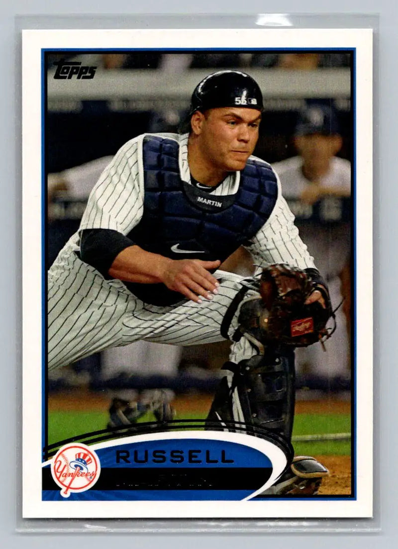 Baseball card featuring Russell Martin 237a Russell Martin New York Yankees collectible
