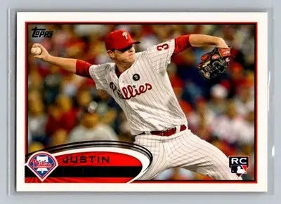 2012 Topps #243a Justin De Fratus Philadelphia Phillies Rookie - Baseball Card Single