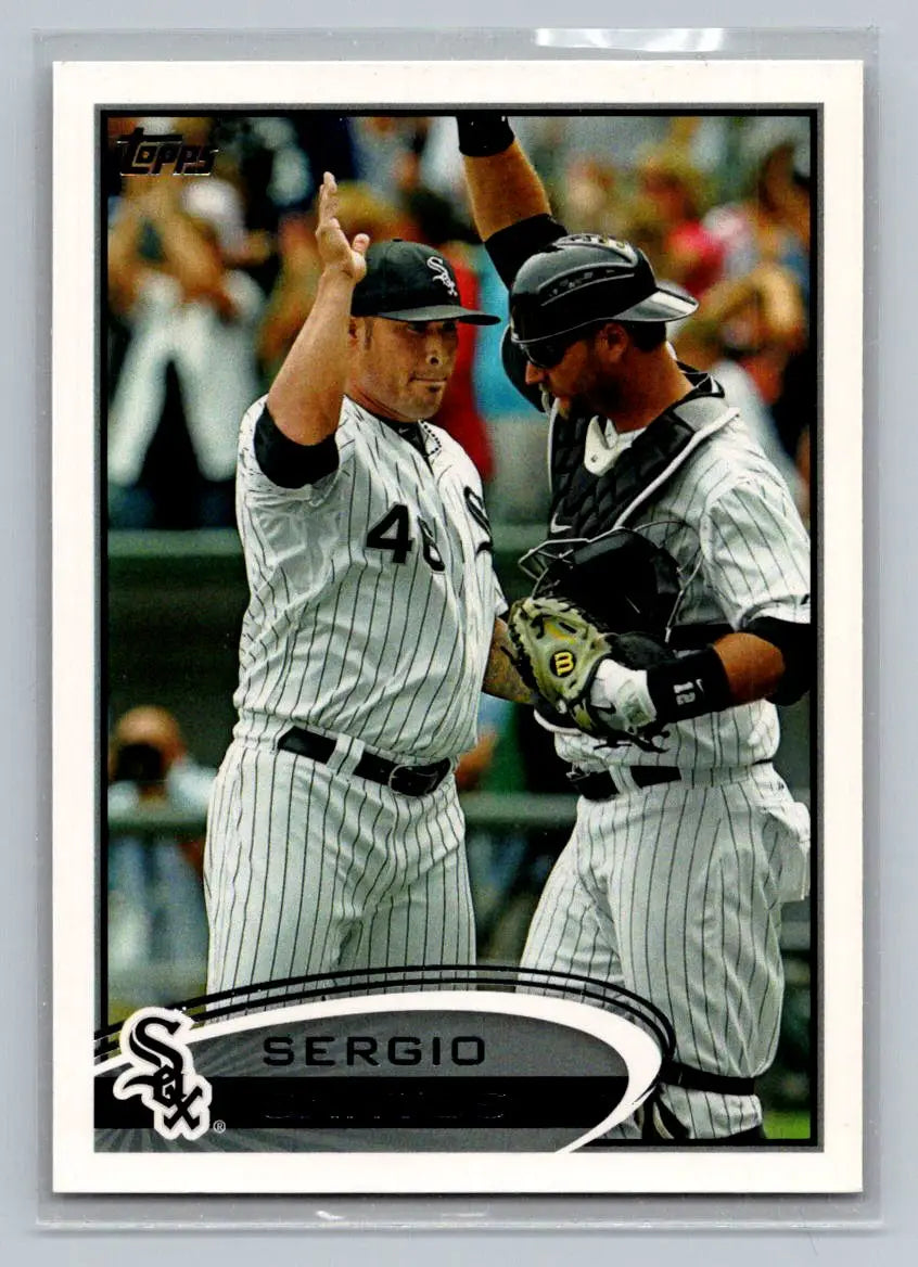 Baseball card of Sergio Santos 244a Chicago White Sox 2012 Topps #244a