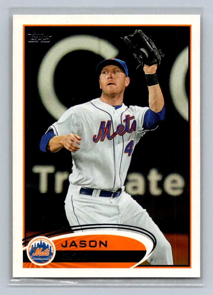 Baseball card featuring Jason Bay 251a Jason Bay from 2012 Topps New York Mets