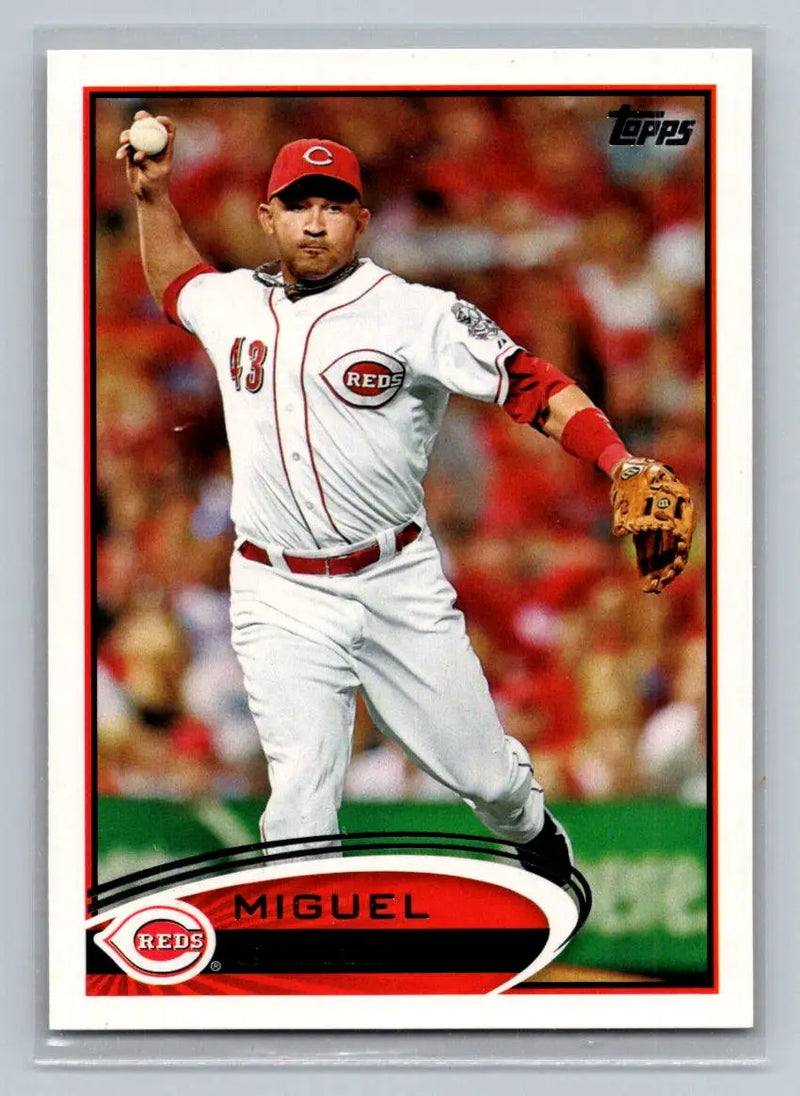 Baseball card of miguel cairo from 2012 Topps #268b Cincinnati Reds team collection