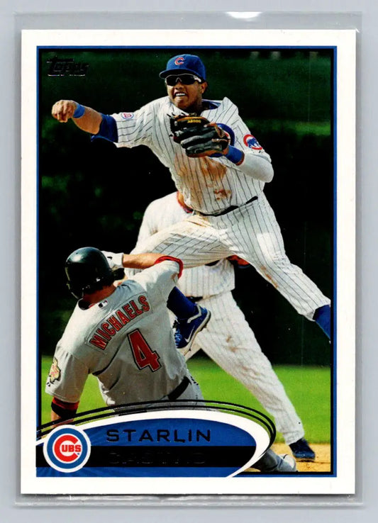 Baseball card featuring Starlin Castro Chicago Cubs 2012 Topps #270a Starlin Castro