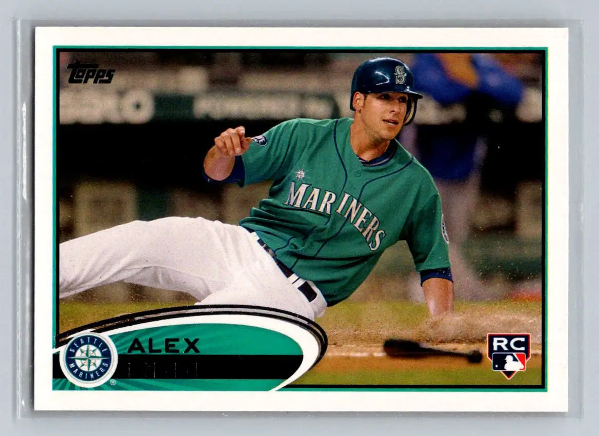 Alex Liddi baseball card 2012 Topps #274a Alex Liddi Seattle Mariners Rookie